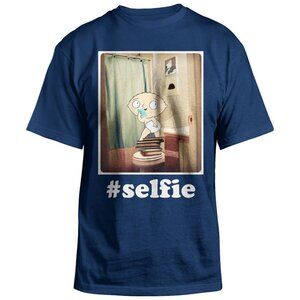 New! Family Guy Stewie Bathroom Selfie T-Shirt Cartoon Humor